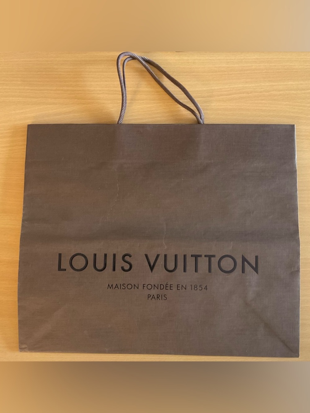 Louis Vuitton Brown Paper Shopping Gift Bag